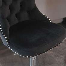 Barstools - Black + Velvet + Foam - View 7