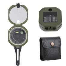 Professional High-Precision Outdoor Compass, Fluorescent, Waterproof, Multifunctional For Various Occasions, Such As Geological Prospecting, Orientation, And Outdoor Activities - Army Green - View 6