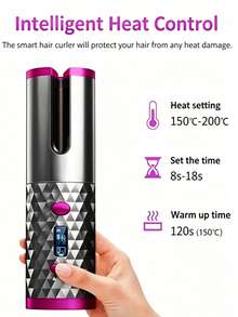 ONEEKA Hair Curling Irons - Pink - View 2