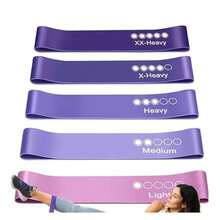 5pcs Muscle Training Resistance Bands, Suitable For Strength Training & Muscle Shaping, Functional Training, Portable & Multi-Scenario Use - Multicolor - View 15