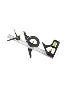 3-In-1 Multi-Function Combination Square Set, Precise And Durable, No Electricity Required, Stainless Steel Straight Ruler And Angle Measuring Tool - Suitable For Woodworking, Construction And Home Projects - A - View 11