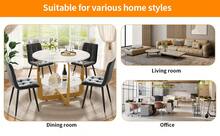 Set Of 4 Modern Dining Table Set - 5 Piece Grey - Grey - View 7