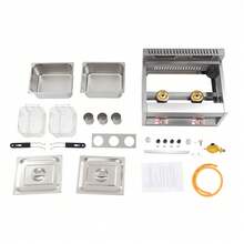 Countertop Gas Deep Fryer Propane Gas Stainless Steel Outdoor Use Round 2 Burner - A - View 5