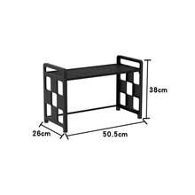 1pc Double-Layer Microwave Oven Rack, Detachable And Stackable Kitchen Storage Rack, Countertop Organizer, Perfect For Kitchen Storage, Kitchen Utensil Storage, Kitchen Decoration, And Dining Room Decoration. - Multicolor - View 9