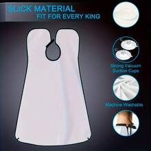 1pc Men's Beard Bib, Made Of Anti-Stick Material, Suitable For Shaping And Trimming, Fits All Sizes - Multicolor - View 17