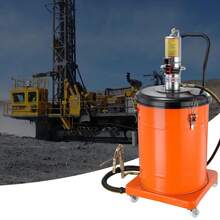 Grease Pump, 10.5 Gallon 40L Air Operated Grease Pump With 13 Ft High Pressure Hose And Grease Gun, Pneumatic Grease Bucket Pump With Wheels, Portable Lubrication Grease Pump 50:1 Pressure Ratio - 10 Gallons - View 9