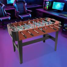 1.2m Portable Foosball Table, Indoor Soccer Table Game For Kids And Adults, Home Leisure And Bar Entertainment - Black - View 6