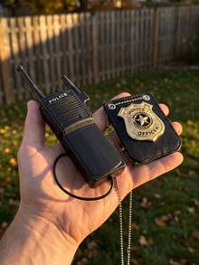 Alloy Detective Badge Role Play Toy Set, Includes Uniform (Detective Badge, Costume Accessories), Halloween Costume - Multicolor - View 5
