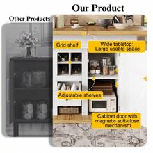 Telescopic Dining Table (110-140*80cm), Foldable Kitchen Table For 4-6 People, Extendable Dining Table, Space-Saving Kitchen Table, For Kitchen And Living Room, Dining Table With Wine Rack And Drawers - White - View 6