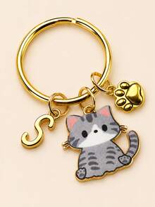 Personalized Cat Paw Keychain, Gift For Cat Lovers, Suitable For Boys And Girls - Multicolor 2 - View 5