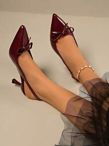 Women Pumps - Burgundy - View 2