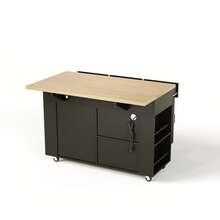 Mobile Storage Islands - Black - View 5