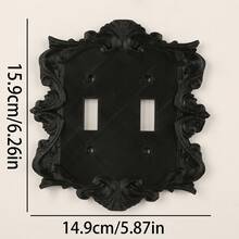 1 buah Panel Saklar Ukir Vintage Plastik Cetak 3D, Gaya Barok Halloween, Saklar Dinding Dekoratif Pilihan Tunggal/Ganda yang Dapat Dipersonalisasi - beraneka warna - View 16