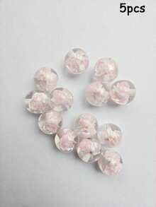 5pcs 16mm Glow-In-The-Dark Rose Resin Beads, Round Beads With Straight Holes, DIY Crafts, Jewelry Making, Phone Straps, Bracelets, Hair Accessories - Glow-in-the-dark Rose Beads - View 23
