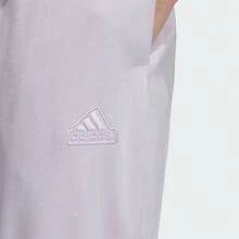 ADIDAS LOUNGE SILKY PT Women's Knitted Cropped Pants - Light Purple - View 4