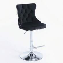 Barstools - Black + Velvet + Foam - View 10