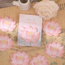 180 Sheets 6 Packs Assorted Chinese Style Floral Sticky Notes, Self-Adhesive Paper Flower Pattern Memo Pads, Decorative Adhesive Notes For Spring Wedding Party Decoration DIY Craft Stationery Supplies - 180 Sheets / 6 Packs - View 2
