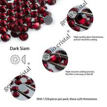 High Quality SS0-SS50 1mm-10m Crystal Colorful Hotfix Rhinestones, Flat Back Crystal Rhinestones, Iron-On Rhinestones, For Clothing, Fabric, Dresses, Bags, Shoe Decor - Burgundy - View 4