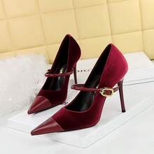 Women Pumps - 酒紅色 - 查看 7