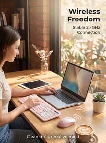 Acer Wireless Bluetooth Keyboard And Mouse Combo, Silent Keys, Office Typing, Compatible With Desktop And Laptop, Office And Home Keyboard And Mouse Set - View 4