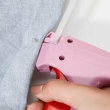 Kit Pistola para Etiquetas de Roupas, com 5 Agulhas e 500 Pinos, Ferramenta Portátil para Lojas e Ateliê - Pistola de costura + 500 agulhas de cola + 5 agulhas - Visão 3