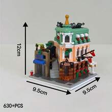 630+ PCS Balok Bangunan Model Hotel, Koleksi Model Hotel Terkenal, Mainan DIY Balok Bangunan Partikel Mini Bahan ABS, Cocok Untuk Berbagai Hadiah Liburan, Hadiah Ulang Tahun, Koleksi dan Pajangan - MultiWarna - View 6