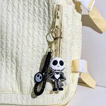 DOBBLE 1pc  Keychains, Jack & Sally Skull Pendants, Halloween Movie Accessories, Backpack Charms, Key Holder Gifts - Multicolor - View 2