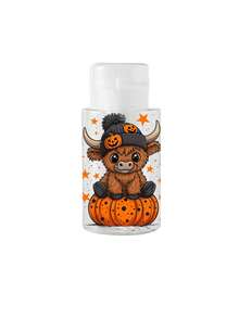 Garrafa Dispensadora com Impressão de Fantasma, Chapéu de Bruxa e Abóbora de Halloween, Recarregável e Transparente, Recipiente para Líquido Cosmético, Removedor de Esmalte e Líquido Removedor de Maquiagem - Multicolorido - Visão 11