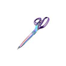 1/3pcs Scissors Set, Sharp Stainless Steel Fabric Craft Scissors, Comfortable Soft Grip Handle, Multi-Purpose Cutting Tool For Sewing, Tailoring, Embroidery, Scrapbooking, Office, Home, Art DIY, Iridescent Titanium Coated, Sewing Gift - A- electroplating color - View 9