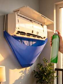 Air Conditioner Cleaning Cover With Water Collection Bag, Waterproof Hanging Cleaning Cover, Cleaning Kit, Cleaning Brush, Air Conditioner Water Tray, Sewage Collection Bag, Suitable For Air Conditioner Cleaning, No Cleaning Agent Included, Easy To Install, All-Season Use, Prevents Damage To Walls And Other Areas, Suitable For Homes, Offices, Hotels, Shops, Rental Properties And Other Locations - Multicolor - View 11