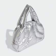 Adidas Women's Fashion Glossy Sports Handbag - Silver Gray - View 2