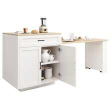 Mobile Storage Islands - White - View 1
