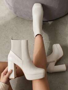 Women Ankle Boots & Booties - White - View 1