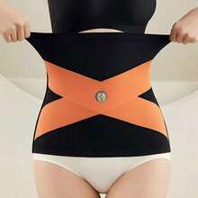 Ice Silk Seamless Waist Belt, Slimming No-Trace Cross Waistband, Breathable Cross Mesh Abdominal Shaping And Tummy Control Training Belt, Pressure Support - Multicolor - View 11