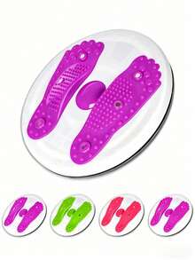 1pc Waist Twist Disc With Resistance Pull Rope, Home Waist Shaping Tool, Magnet Massage, Shaping Twist Disc, Portable Shaping Fitness Rotating Disc, Fitness Equipment - Multicolor - View 9