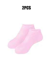 4pcs/2pcs Silicone Hand & Foot Mask Covers, Unisex Moisturizing Anti-Cracking Hand & Foot Care Socks, Heel Repair Softening Callus & Keratin, Reusable Washable Hand Foot Spa Socks, Silicone Material Fits Hands & Feet, Suitable For DIY Hand & Foot Care Masks - Multicolor - View 7