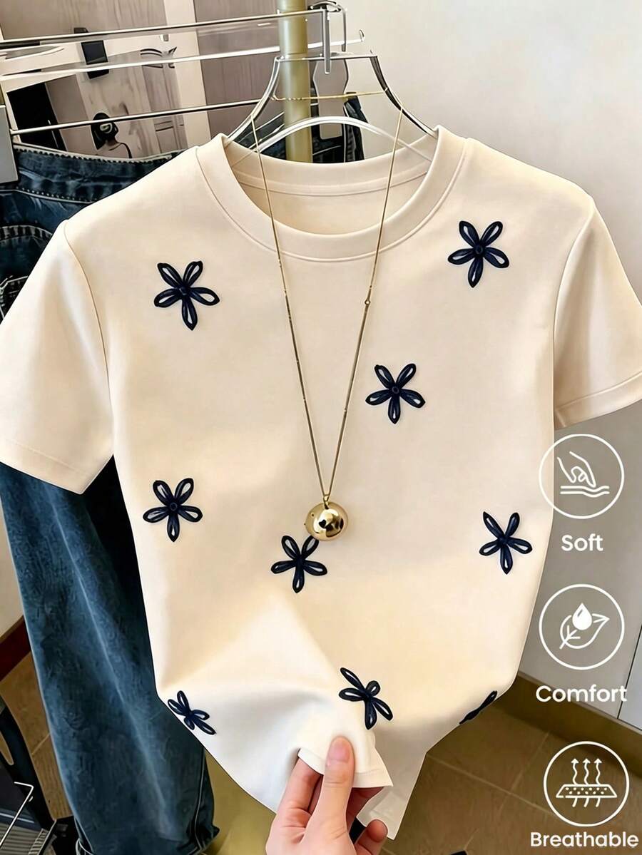 Women T-Shirts - Apricot - View 1