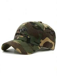 1pc Unisex WINCHESTER Letter Embroidered Baseball Cap, Suitable For Outdoor Hiking, Horse Riding, Camouflage Sun Protection And Casual Wear - Multicolor - View 4