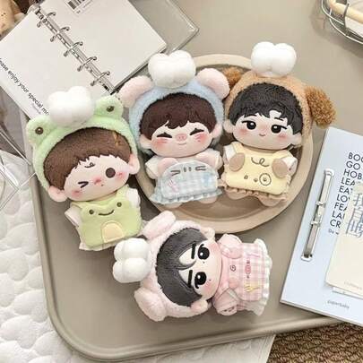 Set Pakaian Boneka Katun "Koki Imut" 20cm, Set Ganti Pakaian Boneka, Aksesoris Pakaian yang Dapat Dilepas, Set Lengkap, Pakaian Boneka Super Imut dan Menggemaskan Cocok Untuk Boneka Katun (Hanya Pakaian Boneka, Tanpa Boneka)