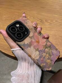 1件花卉圖案軟手機殼，適用於 Apple 及多款機型 - 彩色 - 查看 5