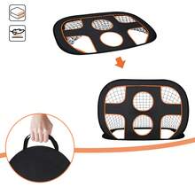 2 in 1 Fußballtor mit Zielnetz, Klappbares Fussballtor für Kinder Indoor Outdoor Garten Strand Training - A - Übersicht 6