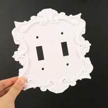 1 buah Panel Saklar Ukir Vintage Plastik Cetak 3D, Gaya Barok Halloween, Saklar Dinding Dekoratif Pilihan Tunggal/Ganda yang Dapat Dipersonalisasi - beraneka warna - View 8
