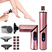 Foldable Electric Foot File, Rechargeable Handheld Foot Callus Remover, 9-Speed Adjustable, Multi-Function Personal Foot Polisher, Portable Callus Removal Tool For Home And Nail Salon, Foot Care Tool For Men And Women - Multicolor - View 10