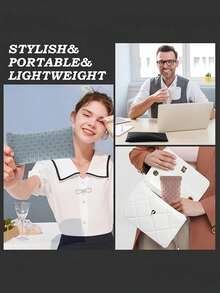 Unisex Rhombus Pattern Soft PU Leather Eyeglass Case - Waterproof Eyeglass Bag - Eyeglass Storage Bag - Watch - Earphone - Small Gadget Storage Bag - Eyeglass Accessories - Ideal Gift Choice - Multicolor - View 15