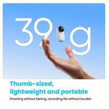 Insta360 GO 3S - Kamera Vlog Ringkas 4K yang Dapat Dipakai, Tampilan Orang Pertama Bebas Genggam, Stabilisasi Gambar, Daya Tahan Baterai 140 Menit, Ketahanan Air 10 Meter, Kompatibilitas Apple Find My, Baru Diaktifkan untuk Vlogging - View 3