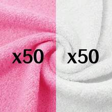 Face Towels 6/12/24pcs, Super Soft Skin-Friendly Face Cloth, Suitable For Sensitive Skin, 10x10/12x28 Inch Small/Large Face Towels, Reusable Washable Makeup Remover Cloth, Easy To Rinse Multi-Color Facial Cleansing Towels - Pink+White - View 13