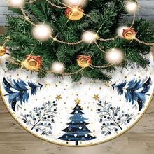 1 buah Alas Pohon Natal Bulat Berbagai Ukuran 60CM 90CM 120CM 150CM 180CM, Motif Pohon Natal, Bintang di Puncak Pohon, dan Kepingan Salju, Cocok untuk Acara Keluarga, Luar Ruangan, dan Dekorasi Natal di Halaman, Pohon Natal Tidak Termasuk, Hanya Alas Pohon - 1PC - View 7