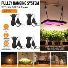 Ratchet Pulley Tent Guy Line With Metal Hook, 4mm Thickened Reflective Polyester Rope, Adjustable Tightening Canopy Awning Fixing Rope Buckle, Outdoor Camping Windproof Reinforcement Accessory, Wear-Resistant Anti-Stretch Tent Tightening Rope - Multicolor - View 5