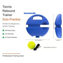 Tennis Bounce Trainer - Elastic Rope Tennis Solo Practice Training Tool, Suitable For Beginners, Children And Adults, Indoor And Outdoor Use - A - View 1