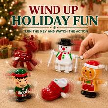 1pc Christmas Wind-Up Toy, Christmas Party Gift, Wind-Up Toy, Sensory ...